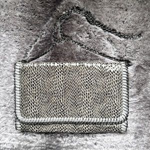 Faux Snakeskin Envelope Clutch / Shoulder / Crossbody Bag